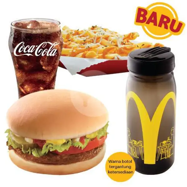 Beef Burger Deluxe McFlavor Set + Colorful Bottle | McDonald's, Bumi Serpong Damai