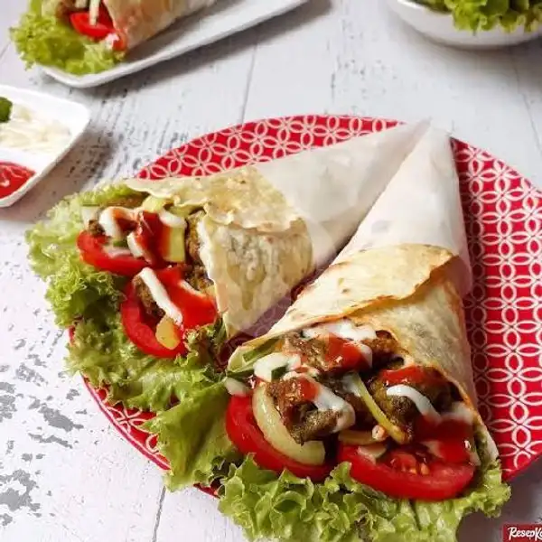 Kebab Mozarella Ayam Jamur + Telor | Arabian Kebab & Burger, Kisaran Barat
