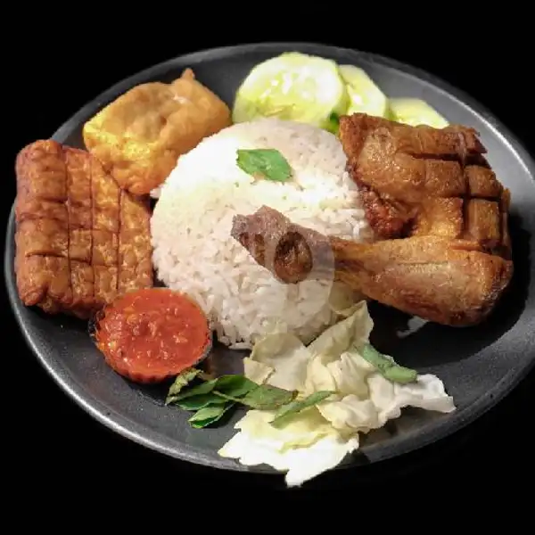 Nasi Lalapan Ayam Goreng | warung muslim surabaya, panjer