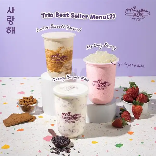 Miyou's Trio (3) Best Seller 2 | Miyou Rice Yogurt Drink, Trans Studio Mall Makassar - TSM