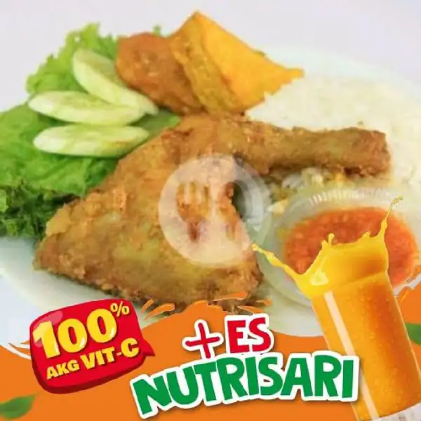 Paket Nasi + Ayam Goreng + Es Nutri Sari | Ayam Bakar Bunda, Limo