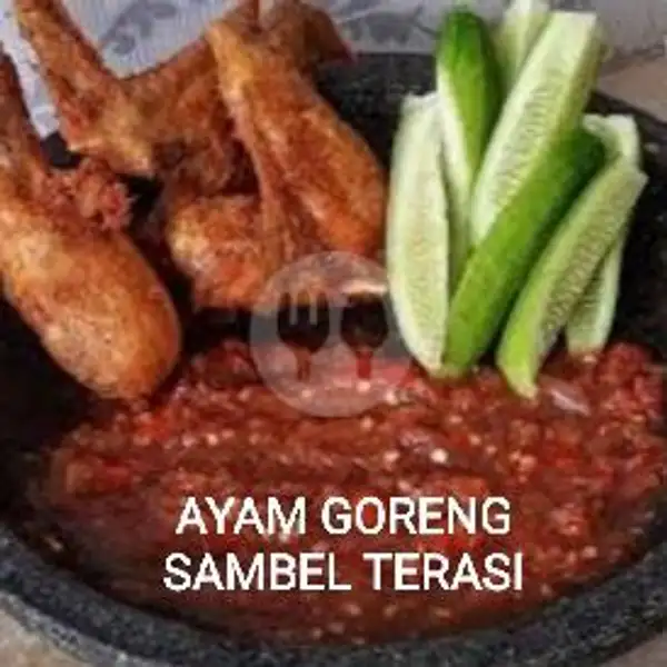 Ayam Goreng Sambel Terasi + Tahu/tempe + Nasi Putih + Es Teh | BAKSO MERCON 99, Depan Kolam Renang