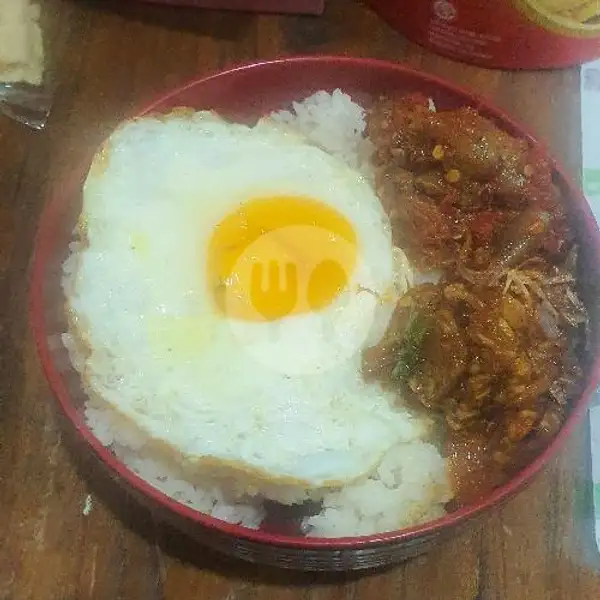 RiCe BOWL Sambal Merah Teri/Cumi/Paru/jambal Roti/suwir  Ayam | D Angkring Cafe, Seturan