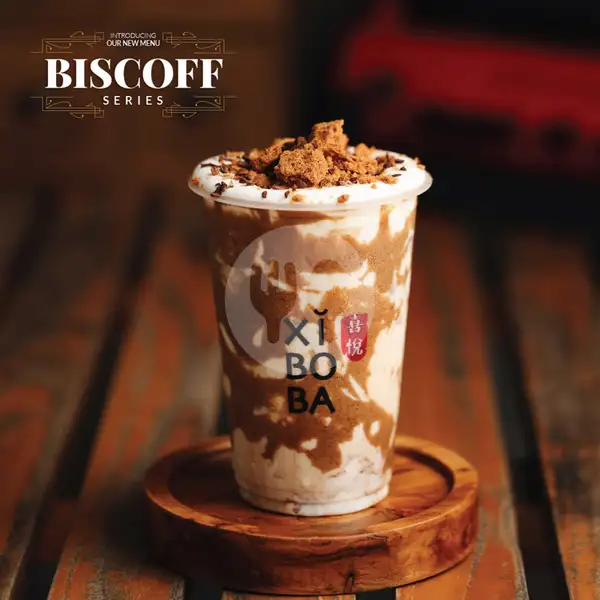 Dirty Biscoff Dalgona with hokkaido milk pudding | Xi Bo Ba, Depok Sawangan