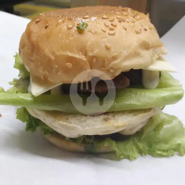 Double Beef Burger | Kebab Turki And Friend's, Rawalumbu