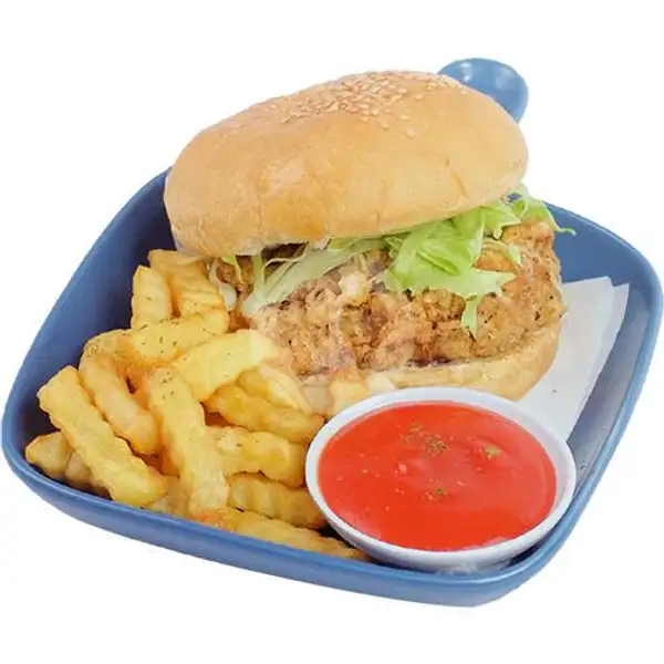 Crispy Chicken Burger | Folkafe Coffee & Stories, Setiabudi