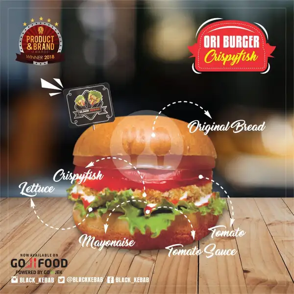 Original Burger Fish | Black Kebab, Suryowijayan