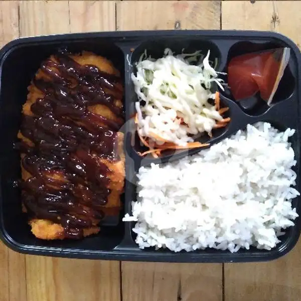 Paket Nasi + Chicken Katsu Saos BBQ | Kuzuka Katsu, Antapani