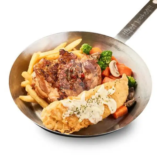 Grilled Chicken Peri-Peri x Golden Fish | Fish & Co., Grand Indonesia