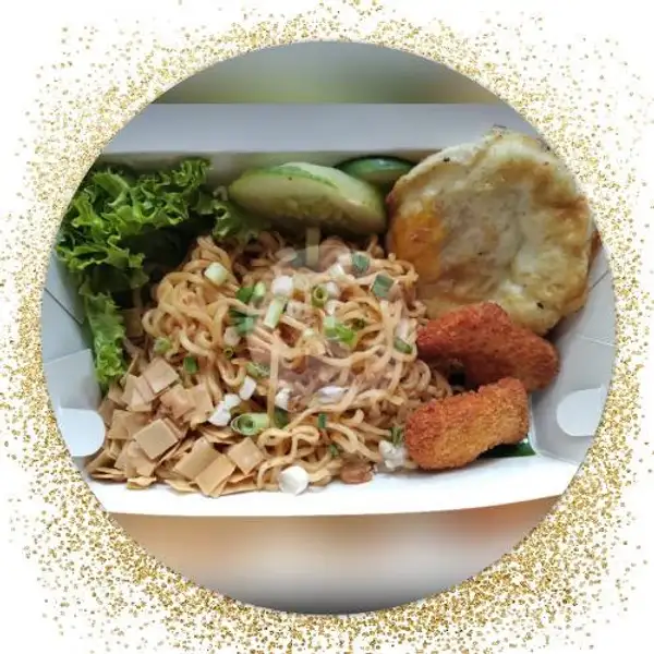 Mie Ableh Telor + Nugget ( Level 1 - 5 ) | Mie Ableh