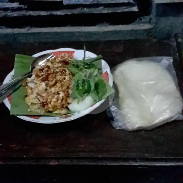Nasi Telor Dadar Corned Daging Sapi Penyet + Tahu Tempe + Terong + Timun Kemangi + 1 Krupuk Udang | MbokMu, Perum The Sun Regency