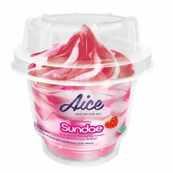 Strawberry Sundae | Ice Cream AICE - TURANGGA