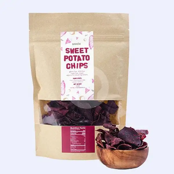 Sweet Potato Chips (Packaged) | BURGREENS - Healthy, Vegan, and Vegetarian, Menteng