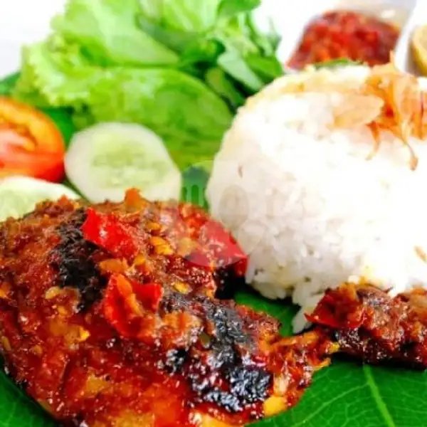 Nasi +Ayam Bakar Tahu Tempe Lalab Sambal + Air Mineral | Ayam Bakar Rexfood, Blok Sayur Sukamelang
