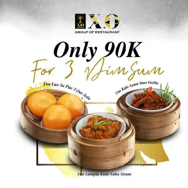 Paket 3 Macam Dimsum | XO Cuisine, Mall Tunjungan Plaza