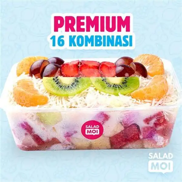 PREMIUM XL (16 Kombinasi, 750ml) Salad Buah |  Salad MOI (#1 Healthy Salad Buah), Lowokwaru 