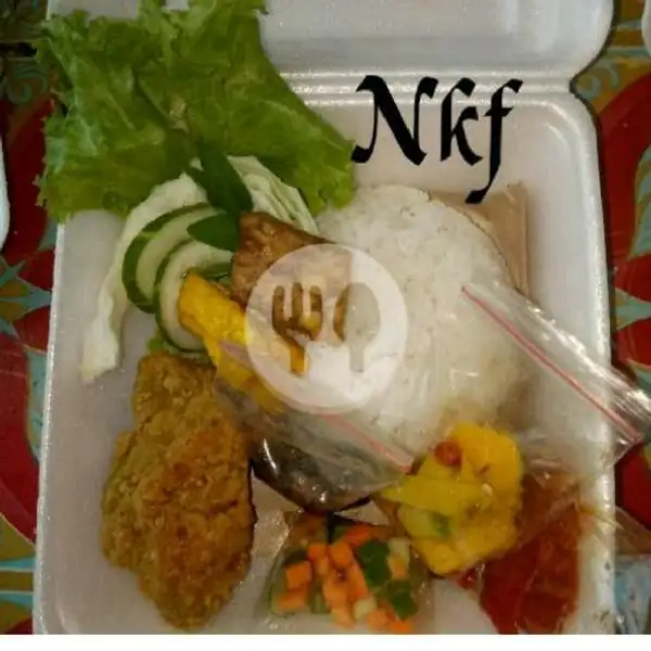 Nasi Ayam Geprek Komplit NVR Free Es Teh Goyang | Nadine NVR Kitchen, Mata Intan 3, Segala Mider