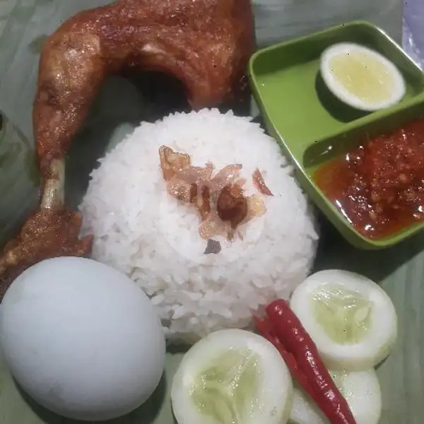 Nasi Ayam + Telur Asin Sambel Kk | Bubur Ayam Al_Bantani, Grogol