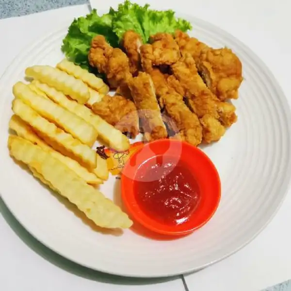 Chicken Steak And French Fries | Nasi Ayam Yayank, Senapelan