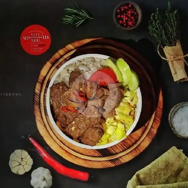 Spicy Sirloin Butteryaki+ Telor | Rice Bowl Shela