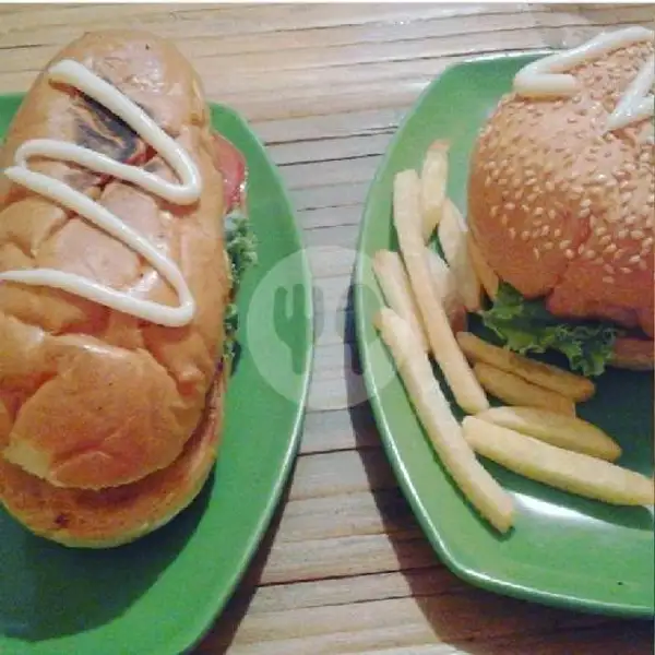 Hot Dog + Burger Lemon Tea 2 | Rumah Cemilan Dzaki, Larangan