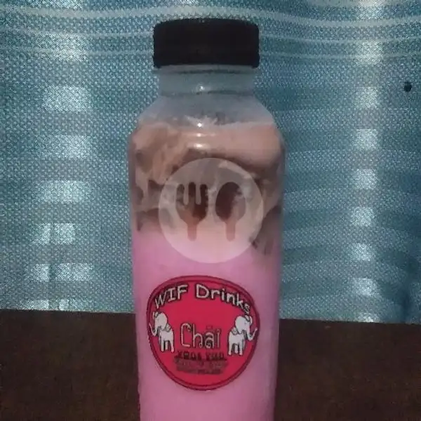 Thaitea Wif Drinks Rasa Strawberry | Minuman Segar Varian Rasa Wif Drink's