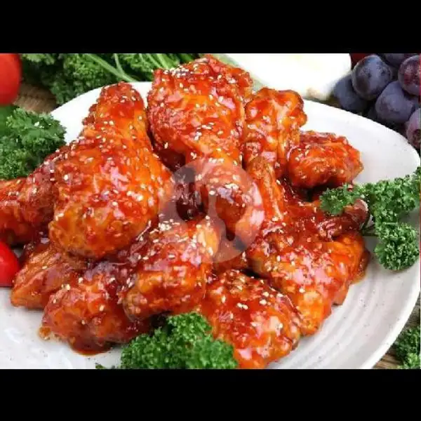 Chiken Wings Bumbu Korea+Nasi | Ayam Geprek & Paru Rica Mom's,Palm Raja