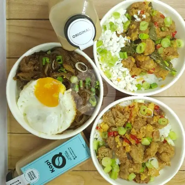Beef Rice Bowl + Choose Your Fav Drink! | Bowl King, Pekojan