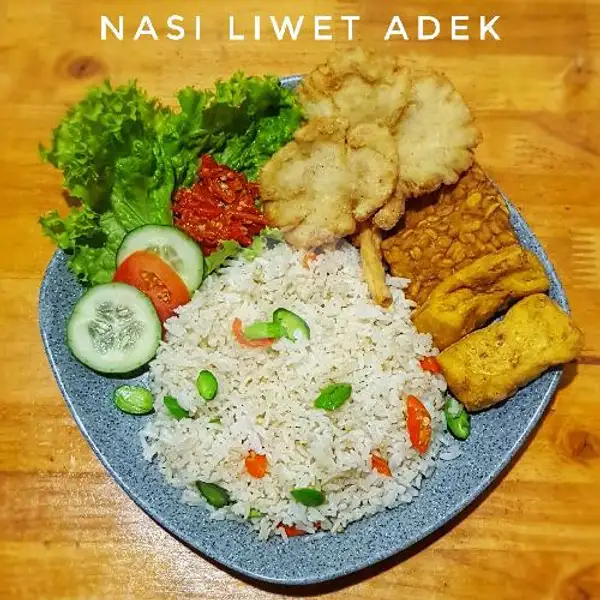 Nasi Liwet Adek | Cafe Adek Vegetarian, Komplek Griya Mas