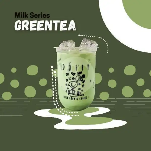 Green Tea (Regular) | Doffy (Milk Boba & Coffee) Di Samping Angkringan Mas Tumin M. Yamin Samarinda