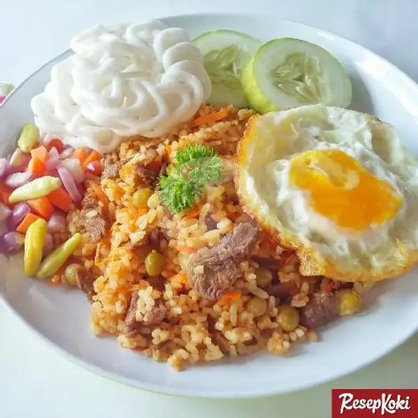 Nasi Goreng Biasa + Tea Manis Dingin (halal Food) | Dapoer Deo, Hawila Residence
