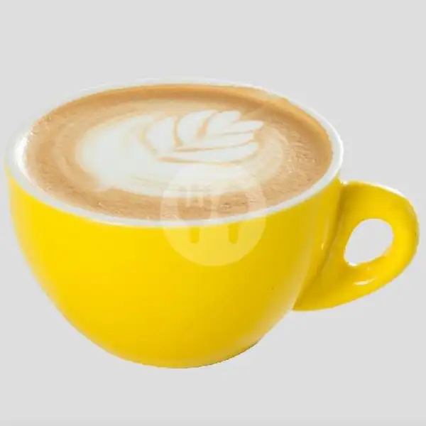 Hot Dairy Free Almond Latte | Brownfox Waffle & Coffee, Denpasar