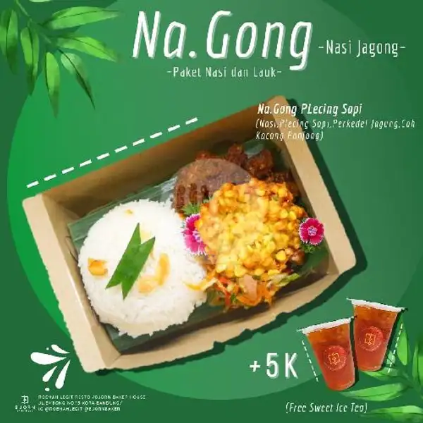 Paket Nasi Jagong Plecing Sapi | ROEMAH LEGIT EMBONG