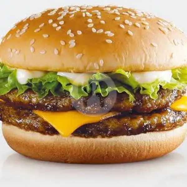 Double Big Burger Beef - 2x Patty - 2x Cheese Slice | Yummy Yaki (Burger, Kebab, Nasi Ayam, Juice), Sanden