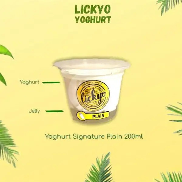 Yoghurt Plain Signature 200ML | LickYo Creamy Yoghurt, Reog