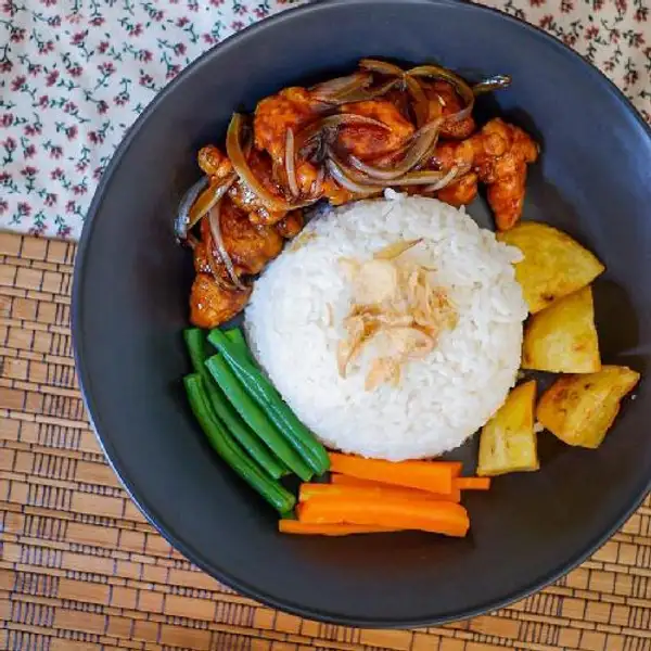 Nasi Bistik Ayam | Halo Cafe (by Tiny Dumpling), Terusan Sutami