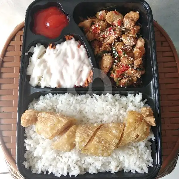 Bento Chicken + Shrimstik | Rumah Bento Padalarang, Ngamprah