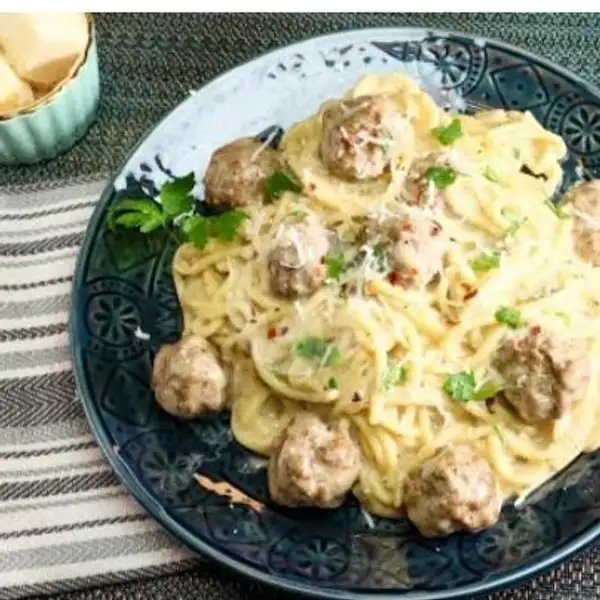 Spaghetti Carbonara Meatball | Sop Iga Sop Buntut Teh Ita, Pembangunan III