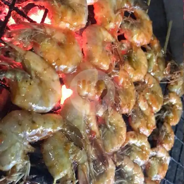Udang Bakar  Pertusuk | Seafood Mangandar, Katapang