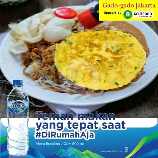 Ketoprak Telur + Aqua | Gado-gado Jakarta & Tahu Tek Telur, Denpasar