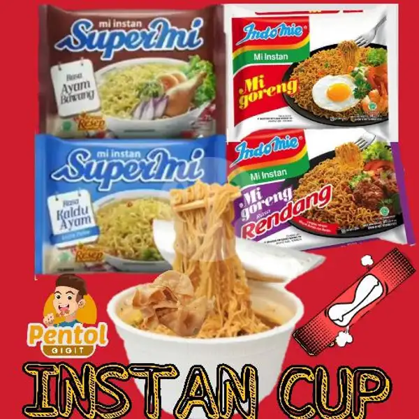 SUPERMI CUP KUAH (Free 3 Gorengan Bakso) | Pentol Gigit, Manukan