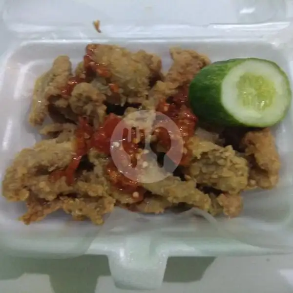 Kulit Ayam Crispy | Sambal Ijo D'saif, Cihideung