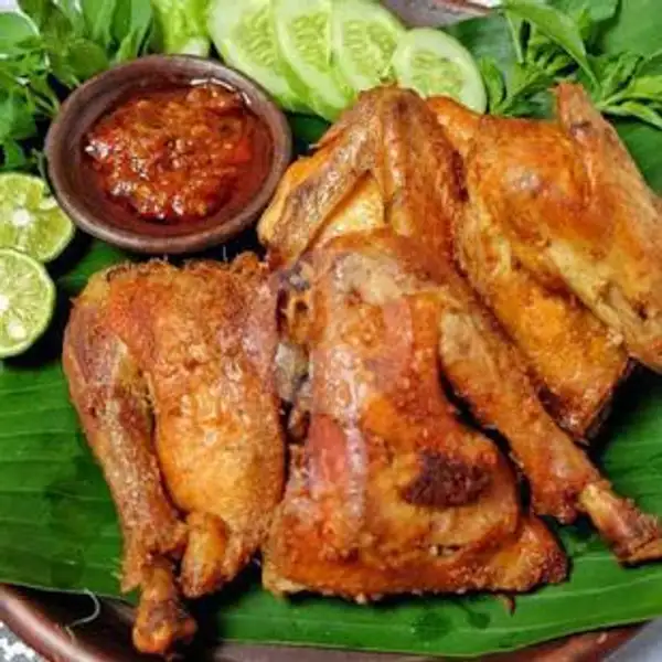 Paket Ayam Goreng Besar  + Nasi + Teh Es + Sambal Dan Lalapan(Tidak Pakai Tahu Dan Tempe) | Ayam geprek n mie padeh zifa, Pelangi
