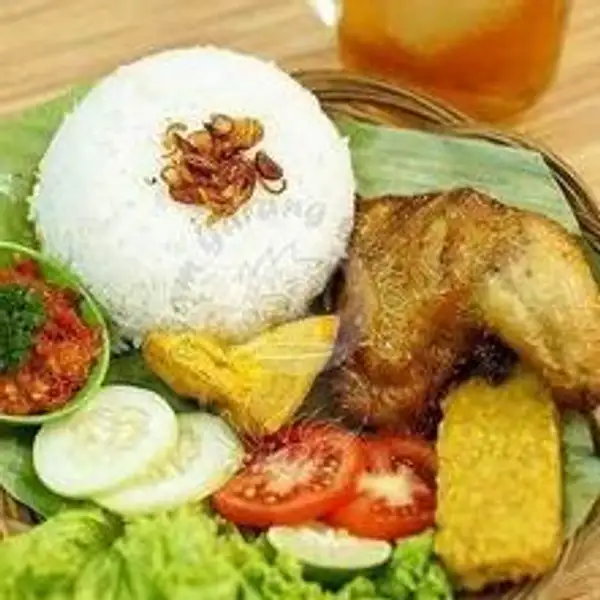 Ayam Penyet + Nasi + Teh O /Obeng | Ayam Bakar Nyai