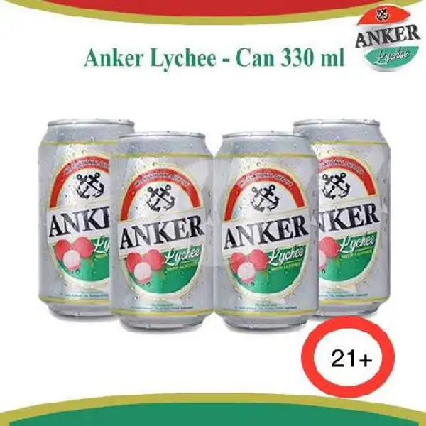 4 Anker Lychee Can 330ml | Fourtwenty Coffee Corner, Ters Kiaracondong