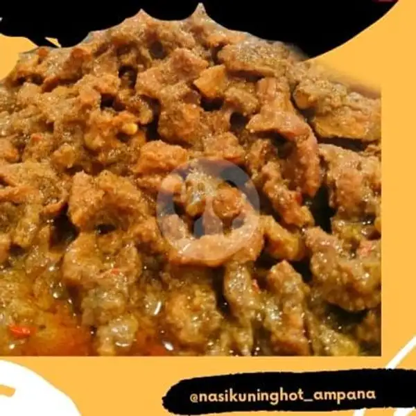 Nasi Kuning Daging | Nasi Kuning Hot Ampana