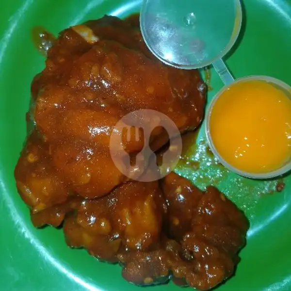 Ayam saos bbq+saos keju | Pawon Makwan, Buduran