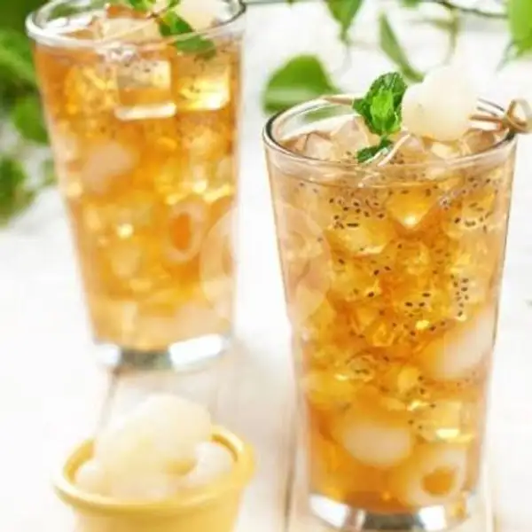 Ice Lychee Tea | Corndog Ahjumma Babakan sari 