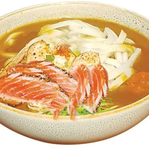 Curry udon salmon grill | Sushi Kawe, Denpasar