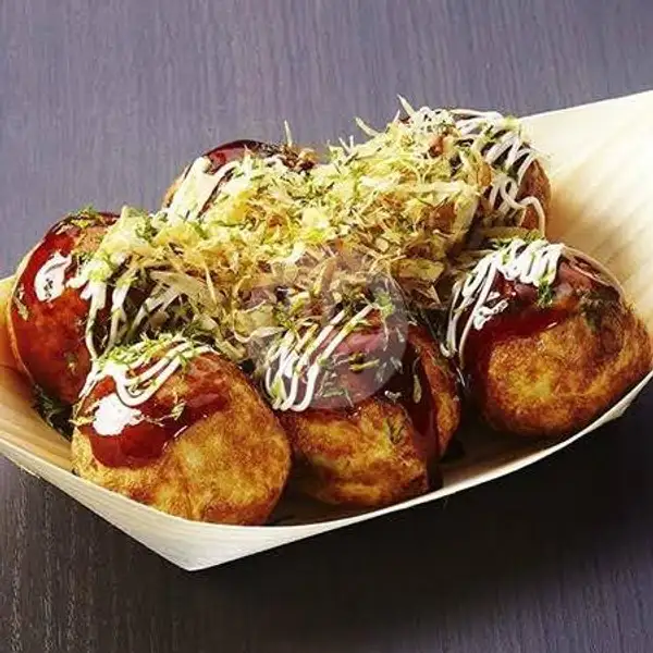Paket Kenyang Takoyaki 9 Ball + Grape Milk Iced | Takoyaki Okonomiyaki FoodExcellent